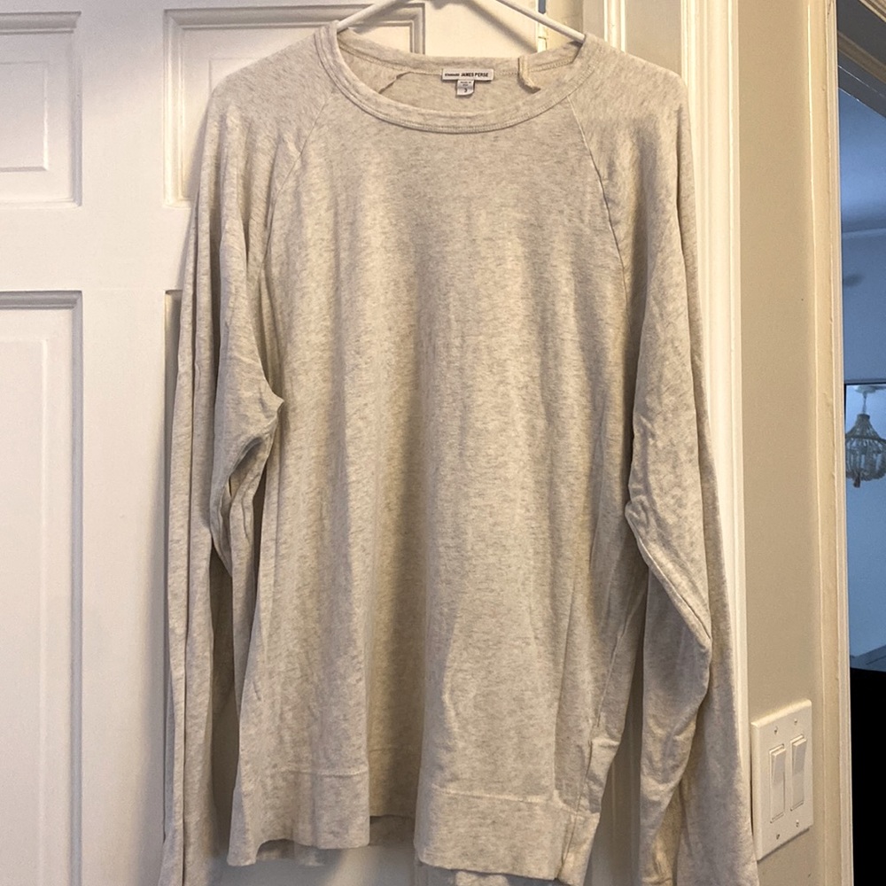 James Perse grey long sleeve t-shirt
